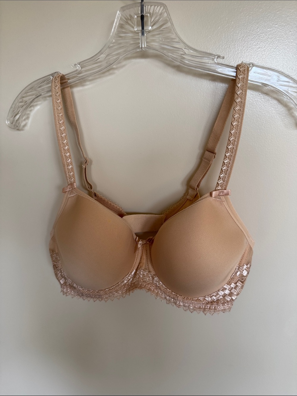 Fantasie Smooth Nude T-Shirt Bra with Lace Trim
